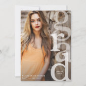 Aankondiging modern AFSTUDEERDER overlay grijs Afs (Voorkant)