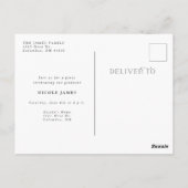 Aankondiging modern Afstuderen Briefkaart (Achterkant)