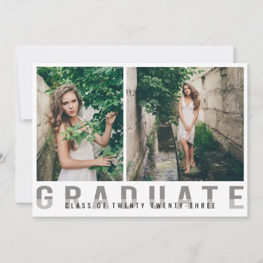 Aankondiging modern Afstuderen foto's (Voorkant)