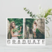 Aankondiging modern Afstuderen foto's (Staand voorkant)