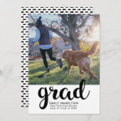 Aankondiging modern Afstuderen foto's (Voorkant / Achterkant)