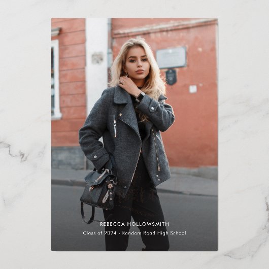 Aankondiging modern Afstuderen foto's (Voorkant)