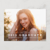 Aankondiging modern Afstuderen foto's Briefkaart (Voorkant)