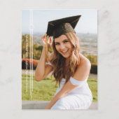 Aankondiging modern Tassel-fotoAfstuderen Briefkaart (Voorkant)