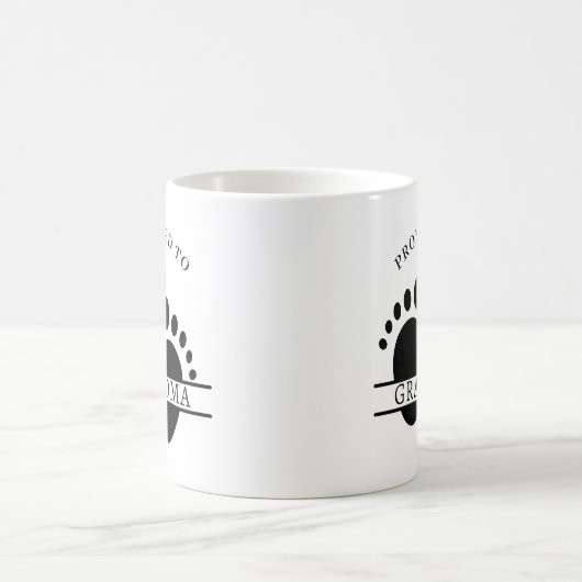 Aankondiging Mok grootmoeder zwangerschapsaankondi (Center)