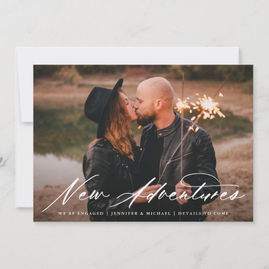 Aankondiging nieuwe avonturen foto-Verloving (Voorkant)