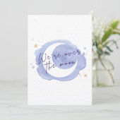 Aankondiging of uitnodiging voor baby shower (Staand voorkant)