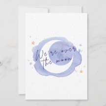 Aankondiging of uitnodiging voor babyfeest