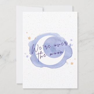 Aankondiging of uitnodiging voor babyfeest