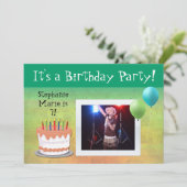 Aankondiging op Aangepaste foto op feestdag (Staand voorkant)