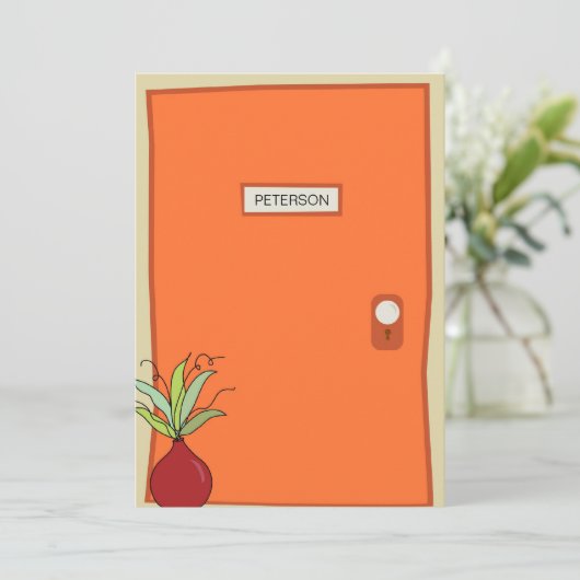 Aankondiging Oranje deuromslag (Staand voorkant)