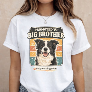Aankondiging Oudere Broer Hond Baby Onthulling T-shirt
