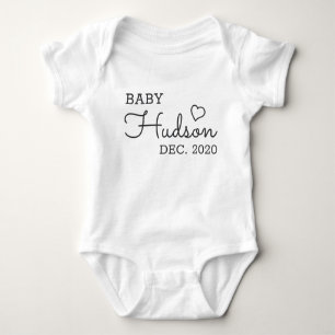 Aankondiging persoonlijke Baby naam Romper