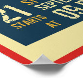 Aankondiging Poster muziekconcertevenement Retro (Hoek)