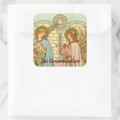 Aankondiging (RLS 04) Vierkante Sticker (Tas)