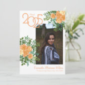 Aankondiging Roos  foto Afstuderen  (Staand voorkant)