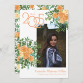 Aankondiging Roos  foto Afstuderen  (Voorkant / Achterkant)