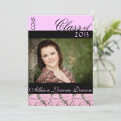 Aankondiging roze afstuderen Camo (Staand voorkant)