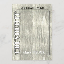 Aankondiging  Rustic Woodgrain Afstuderen