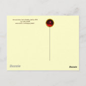 Aankondiging, Saint Emidius en een ufo Briefkaart (Achterkant)