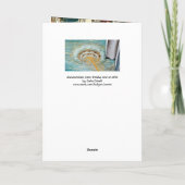 Aankondiging, Saint Emidius en een ufo Feestdagen Kaart (Achterkant)