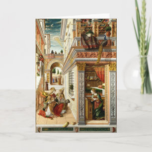 Aankondiging, Saint Emidius en een ufo Feestdagen Kaart