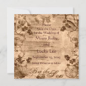 Aankondiging "Save the Date" aan zee (Achterkant)