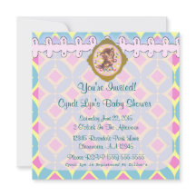 Aankondiging schattige Kitten Baby shower Event -