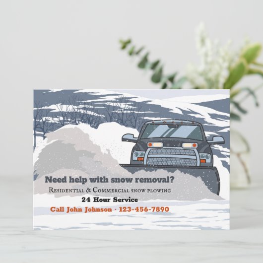 Aankondiging sneeuwploeg verwijderen (Staand voorkant)