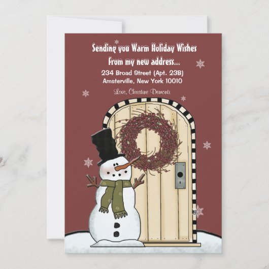 Aankondiging Snowman Moving (Voorkant)
