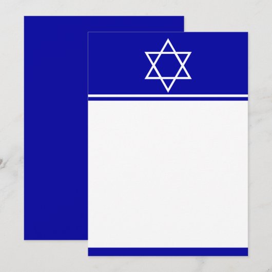 Aankondiging ster van David Uitnodiging (Voorkant / Achterkant)