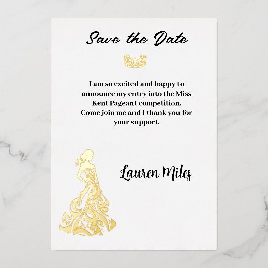 aankondiging tijdens de optocht (Voorkant)