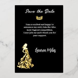 aankondiging tijdens de optocht