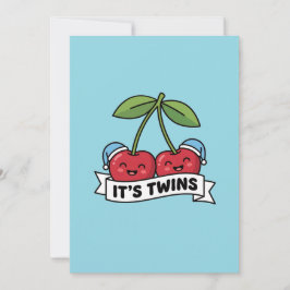 Aankondiging Tweeling Jongens Het is Tweeling Kers