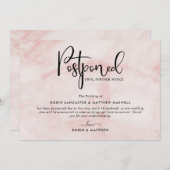 Aankondiging uitgesteld evenement, Blush Marmer Ka (Voorkant / Achterkant)