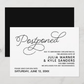 Aankondiging uitgestelde bruiloft (Voorkant / Achterkant)