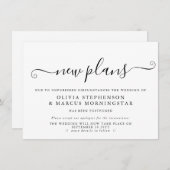 Aankondiging uitgestelde gebeurtenis nieuwe planne (Voorkant / Achterkant)