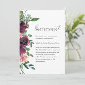 Aankondiging uitstel bloemend huwelijksfeest (Staand voorkant)
