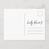 Aankondiging uitstel bruiloft Nieuwe datum opslaan (Achterkant)