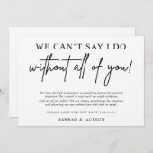 Aankondiging uitstel bruiloft Sla datum op (Voorkant / Achterkant)