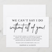 Aankondiging uitstel trouwdatum Nieuwe datum (Voorkant / Achterkant)