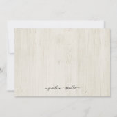 Aankondiging uitstel van de trouwerij in landelijk (Achterkant)