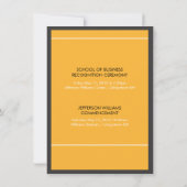 Aankondiging universitair Afstuderen zwart-wit en  (Achterkant)