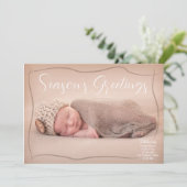 Aankondiging vakantie met kerstmis - Kaarten - BRN (Staand voorkant)