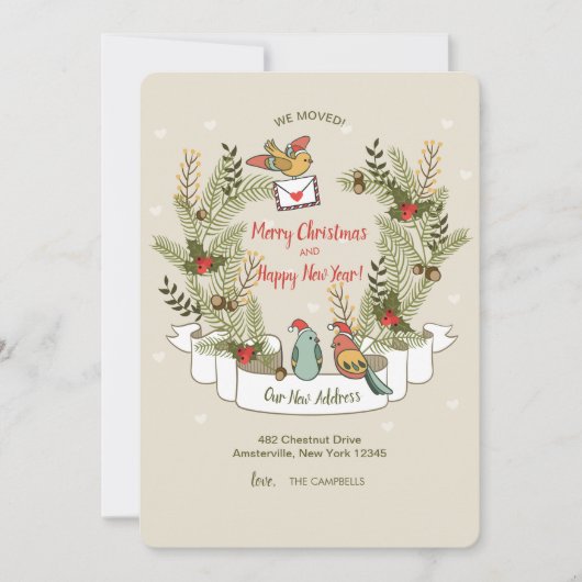 Aankondiging vakantievogels verhuizen (Voorkant)