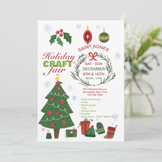 Aankondiging Vakbeurs Kerstgeschenken (Staand voorkant)