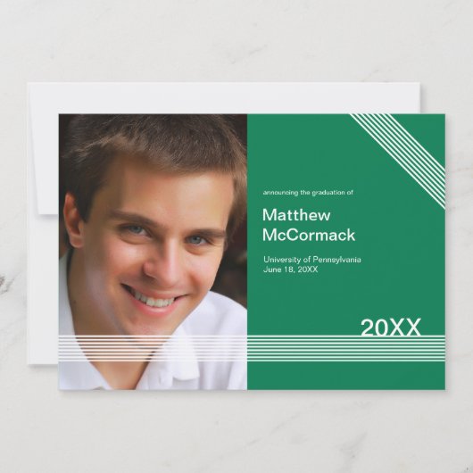 Aankondiging van 1 foto-Afstuderen (Voorkant)