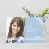 Aankondiging van 1 foto-Afstuderen (Staand voorkant)