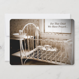 Aankondiging van adoptie voor dit kind hebben we g