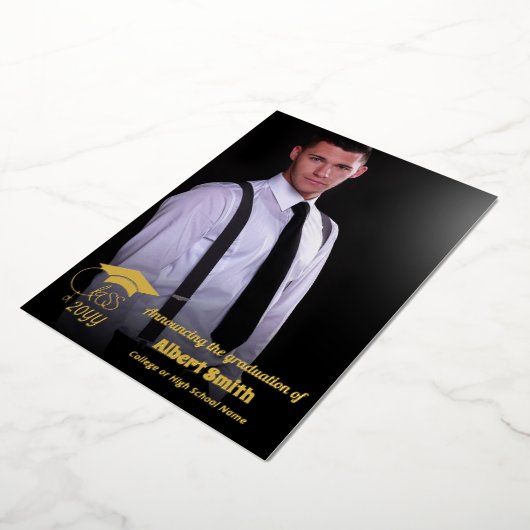 Aankondiging van afstudeerder-Inspirerend Citaat (Gedraaid)